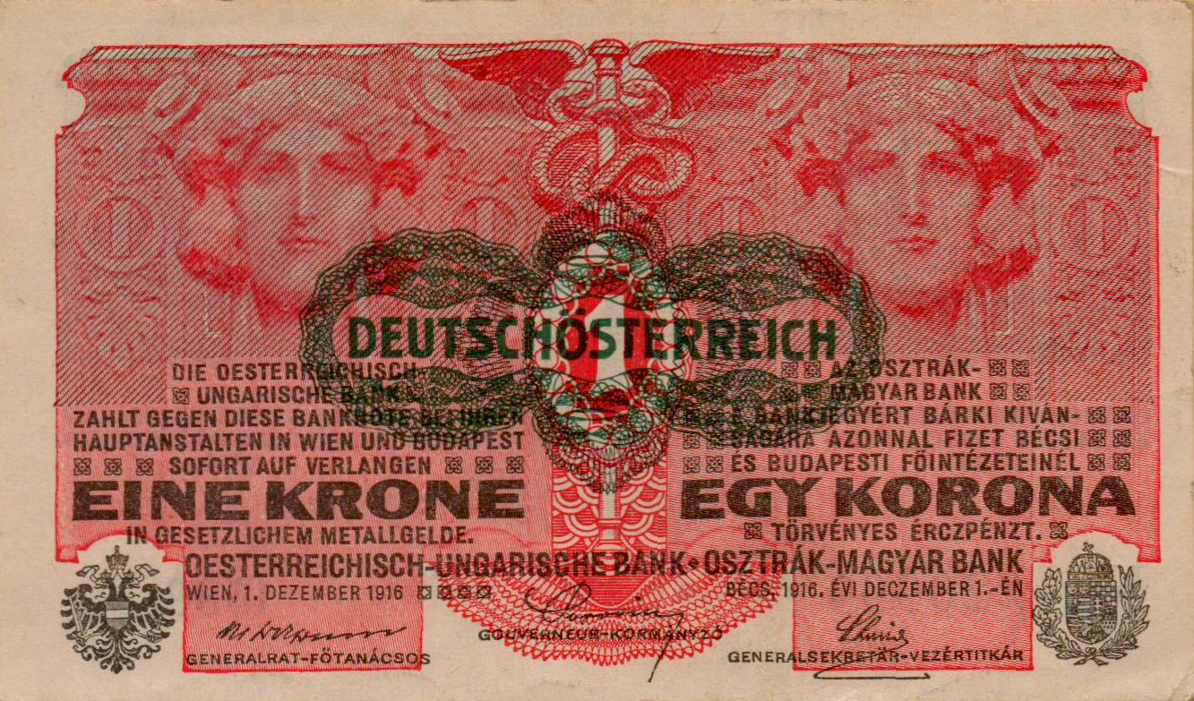 Austria 1 1919 aUNC P-49 <b>[Serial# 220999]</b>